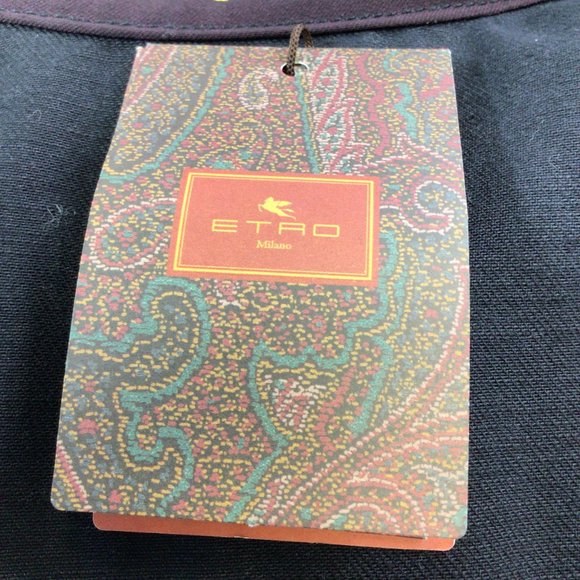 ETRO BLACK MULTI 2022 STAR PRINT DENIM JACKET - Picture 5 of 5